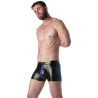 LEADER Short avec Zip Brut Noir-Bleu